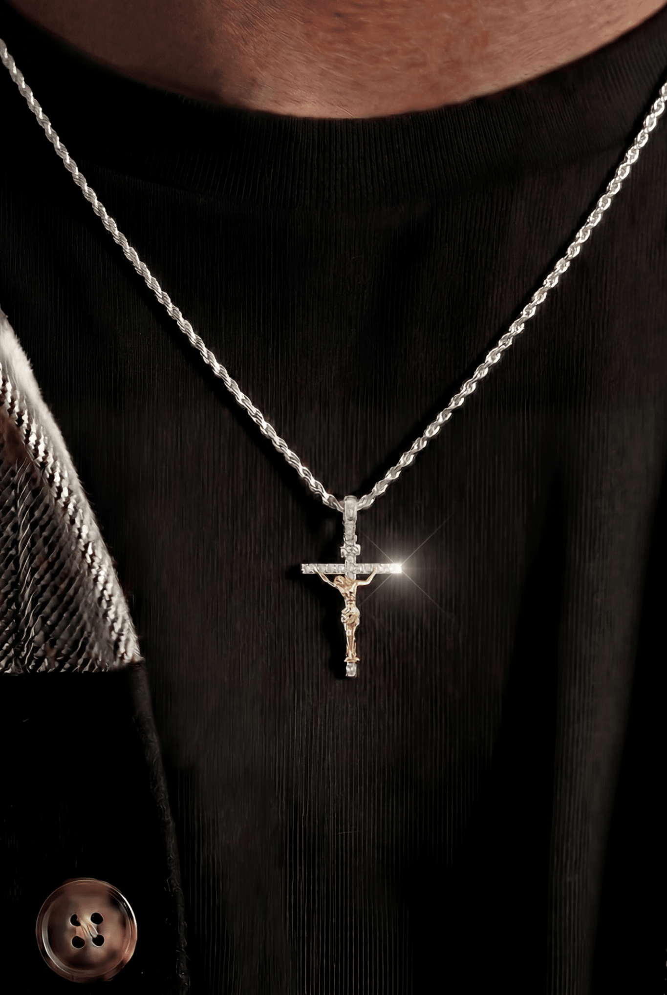 Collana crocifisso diamond - OFMND
