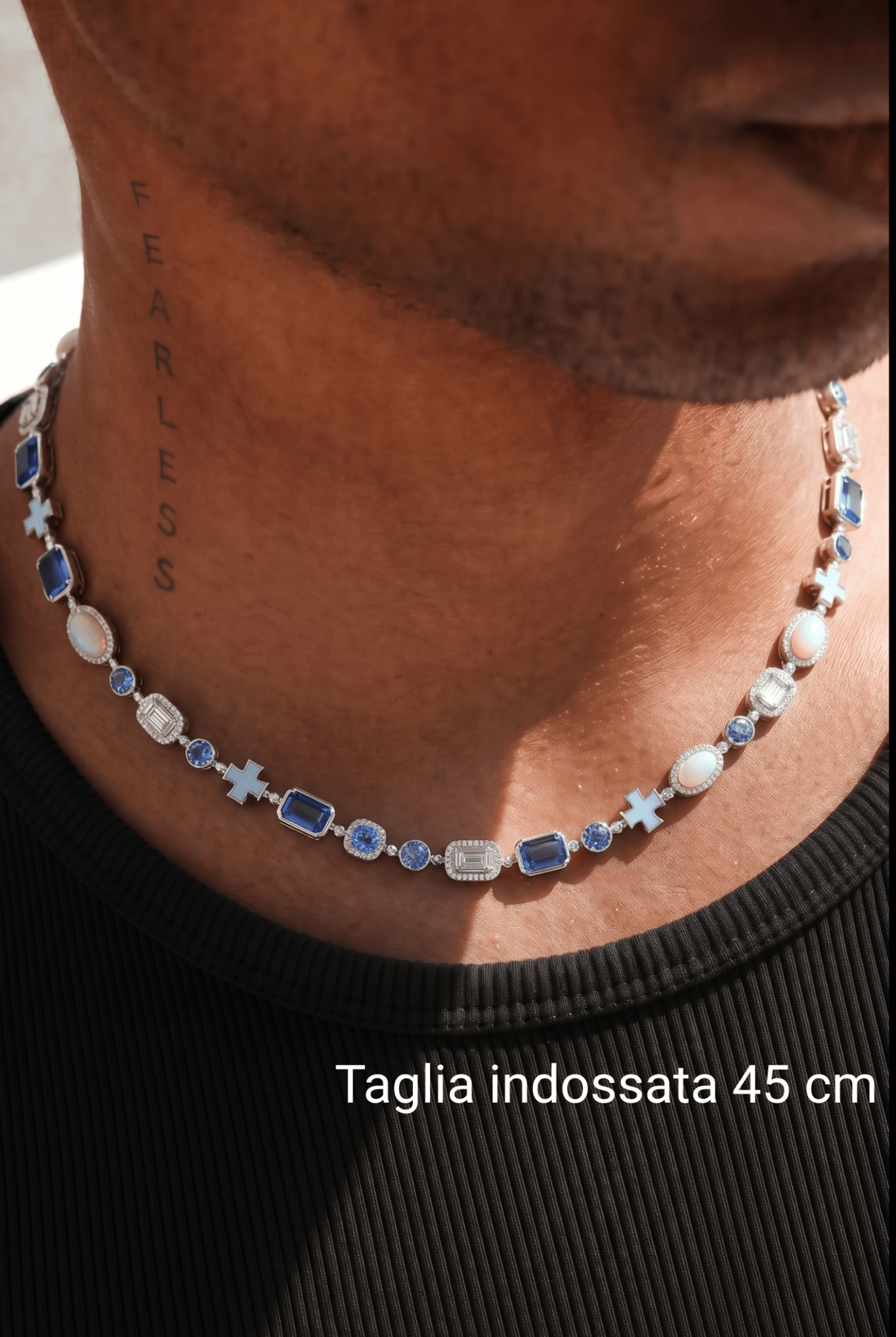 Collana gemstone blu - OFMND
