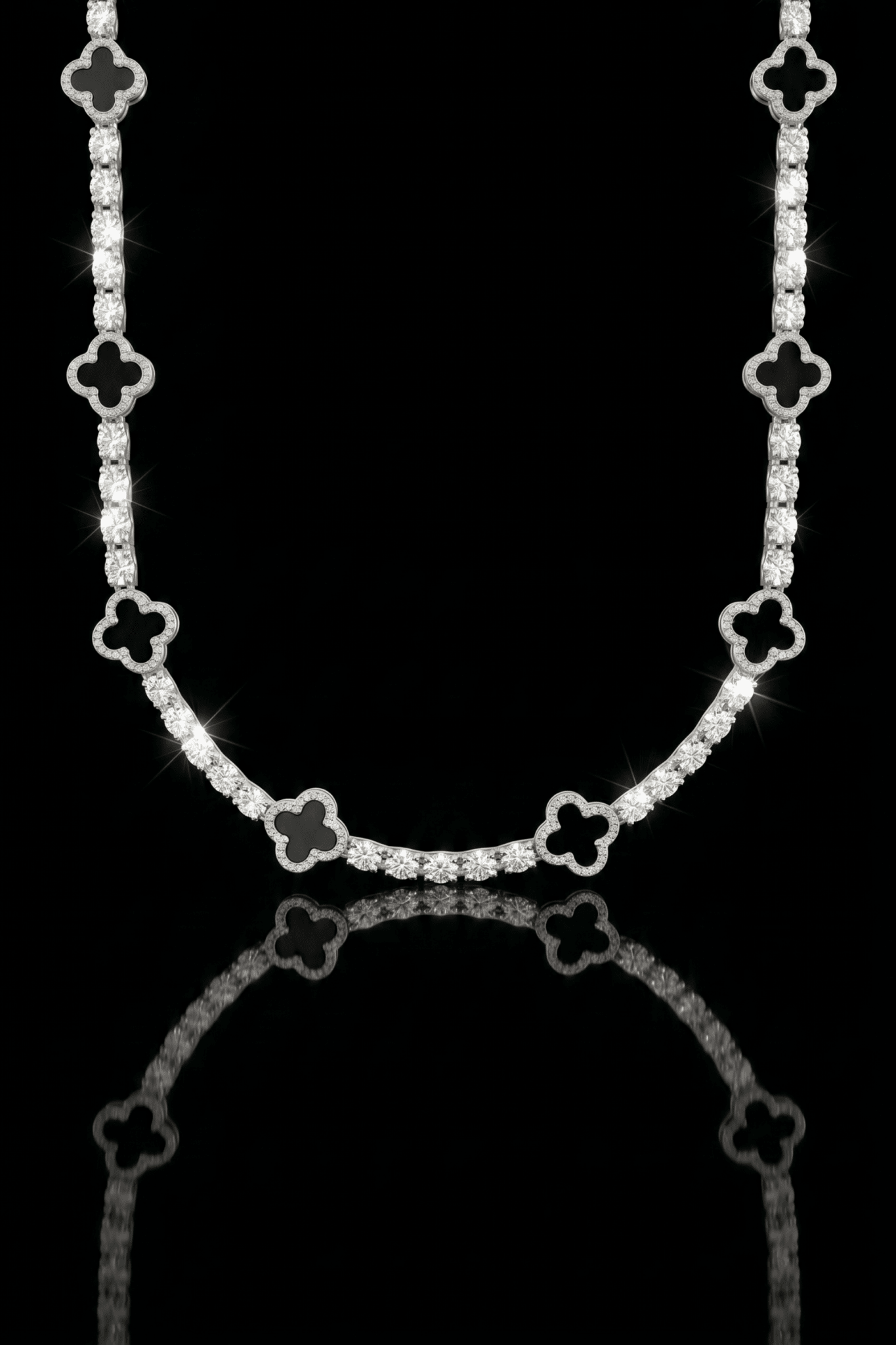 Collana tennis luxury clover - OFMND