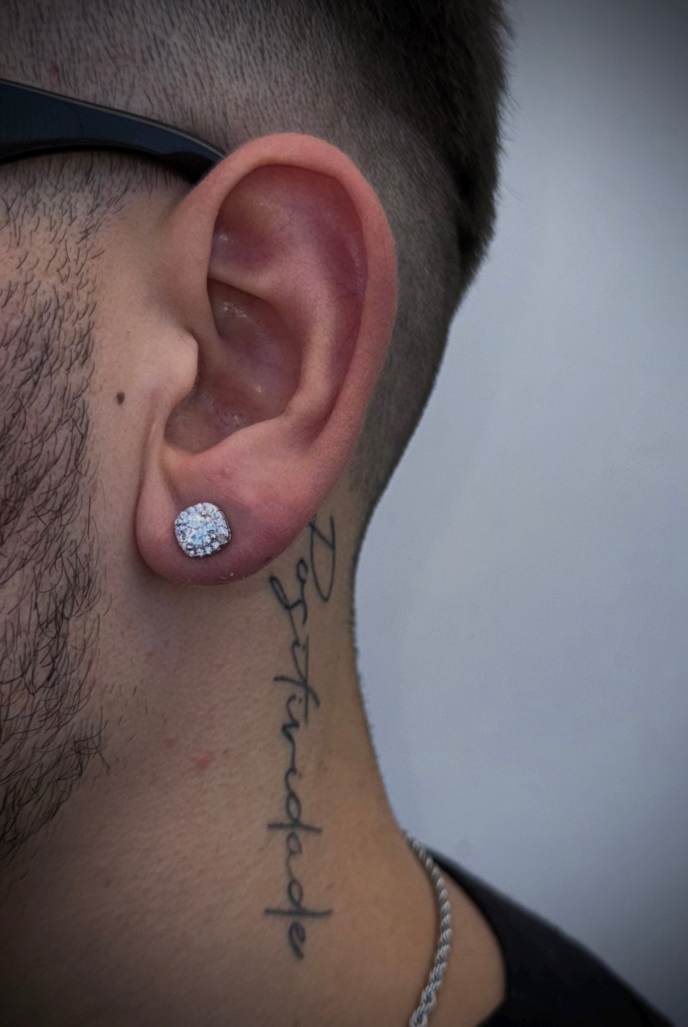 Orecchini 'square diamond' argento 925 - OFMND