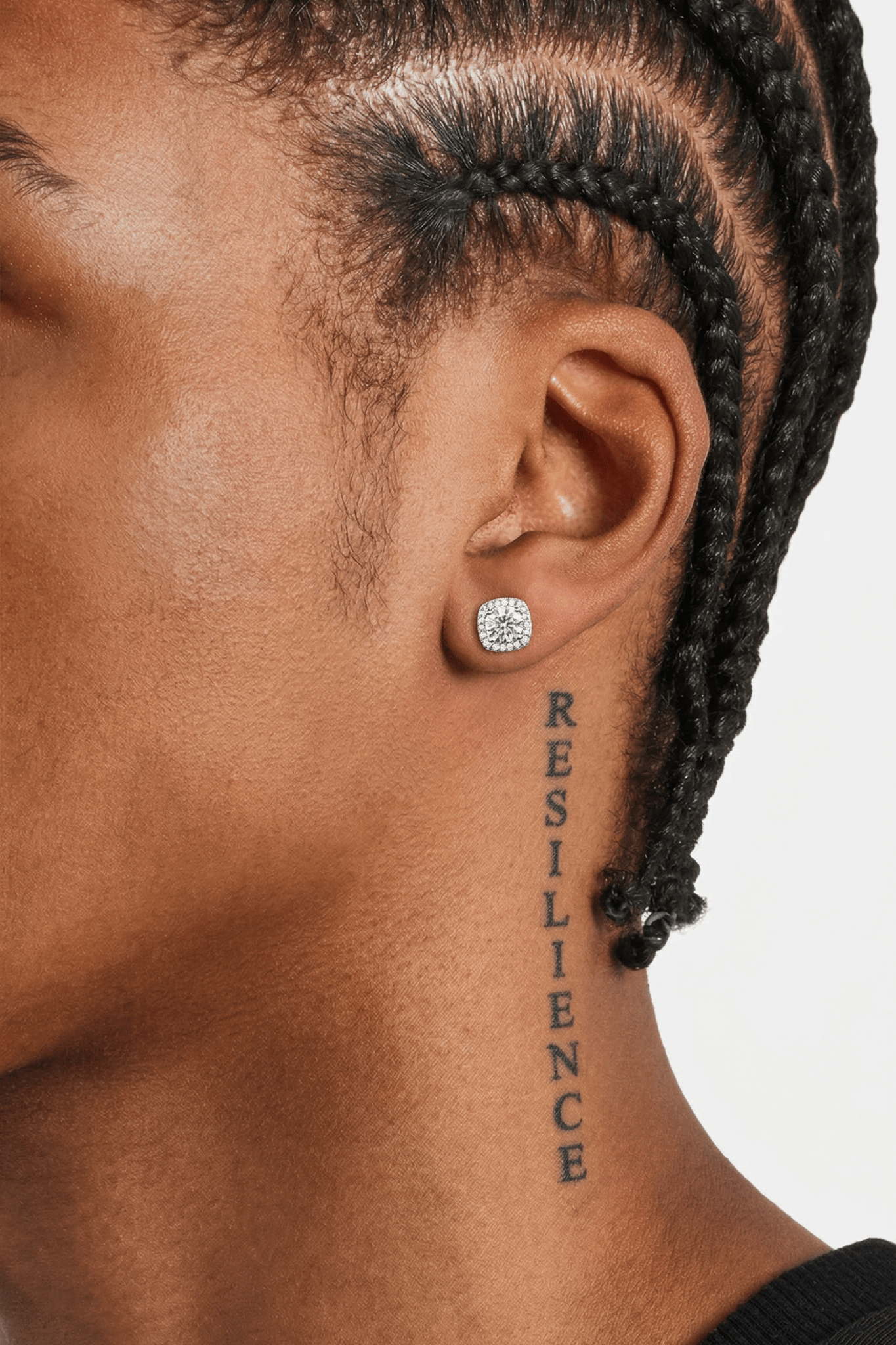 Orecchini 'square diamond' argento 925 - OFMND