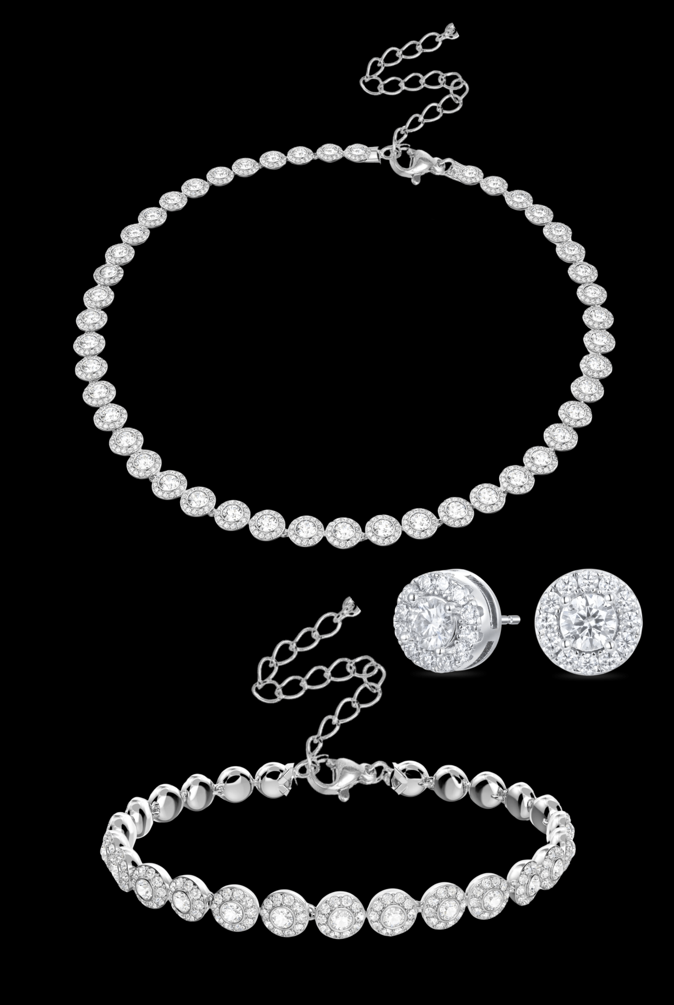 Set collana angelic + bracciale angelic + orecchini - OFMND