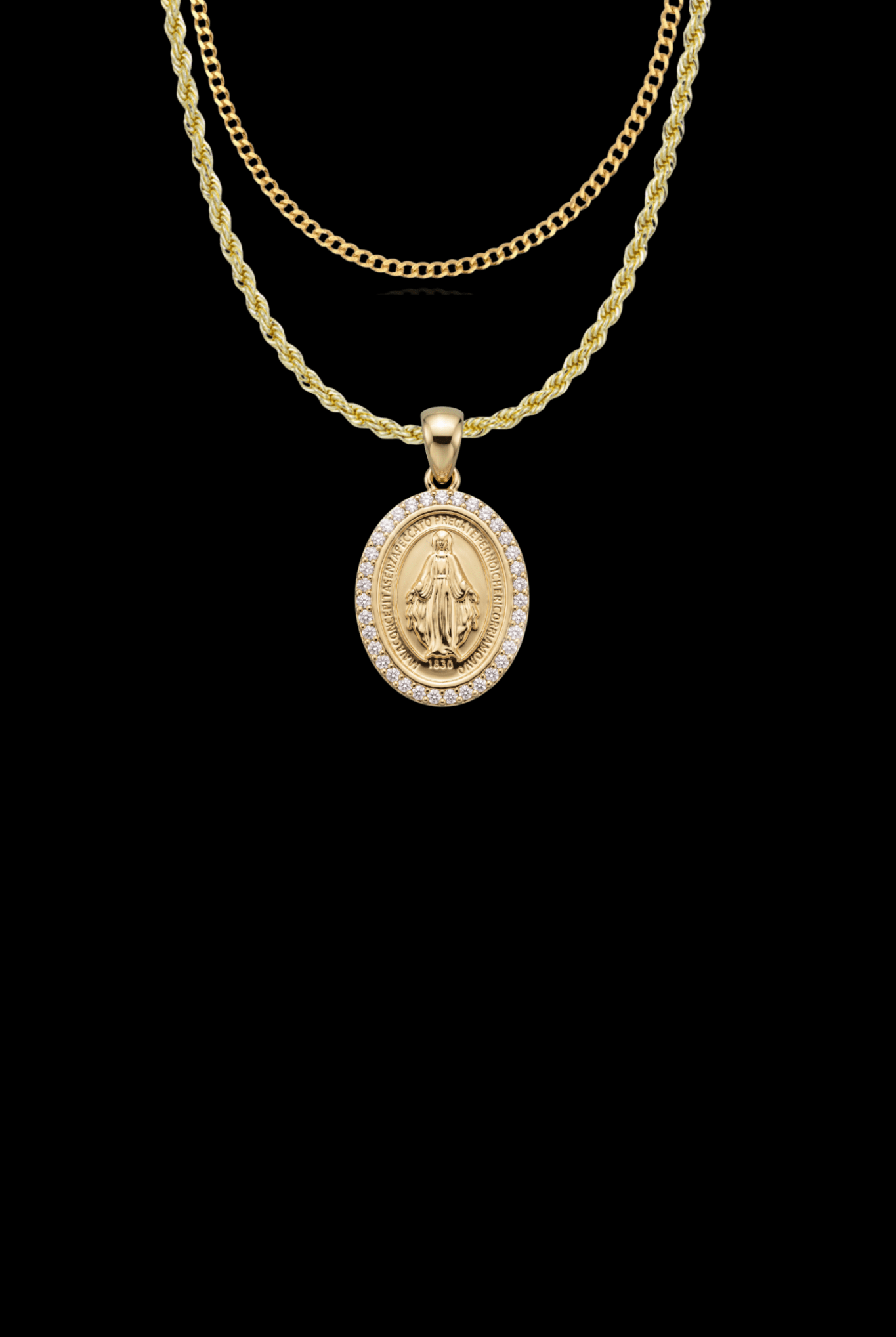 Set collana essential guadalupe + micro cuban - OFMND