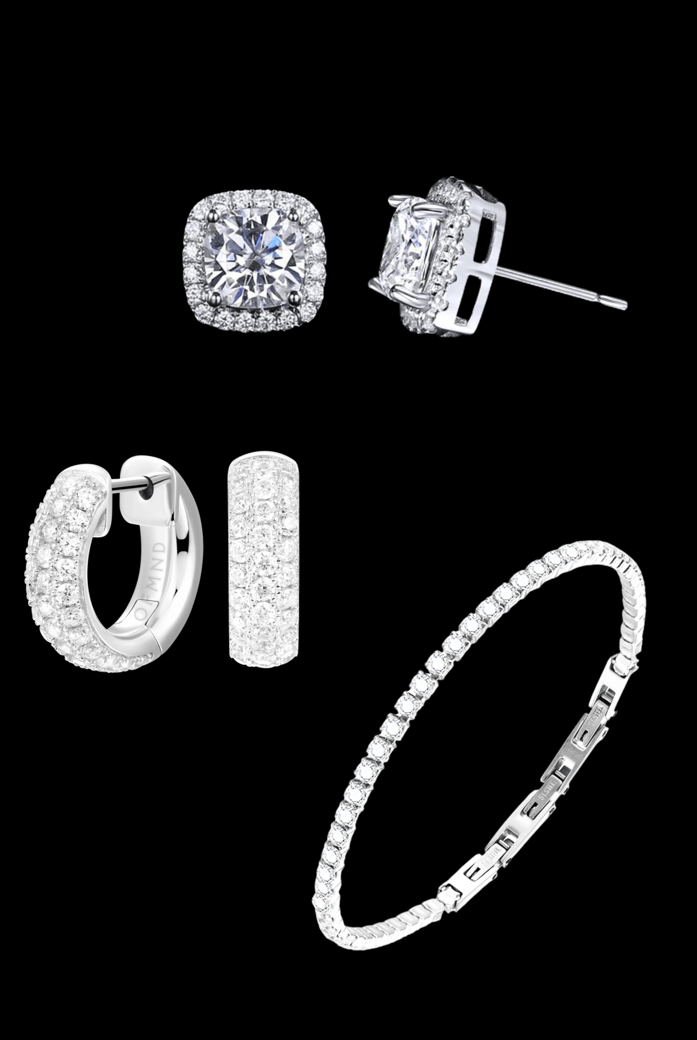 SET FULL PAVE' + SPARK SQUARE + TENNIS - OFMND