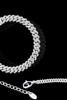 Bracciale cuban 10mm regolabile acciaio - OFMND