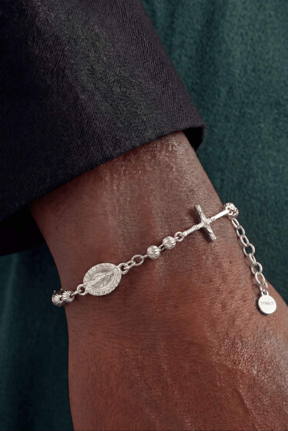 Bracciale rosario sfaccettato - OFMND