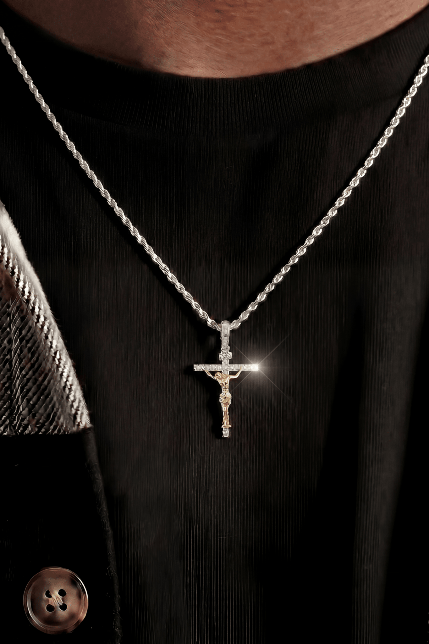Collana crocifisso diamond - OFMND