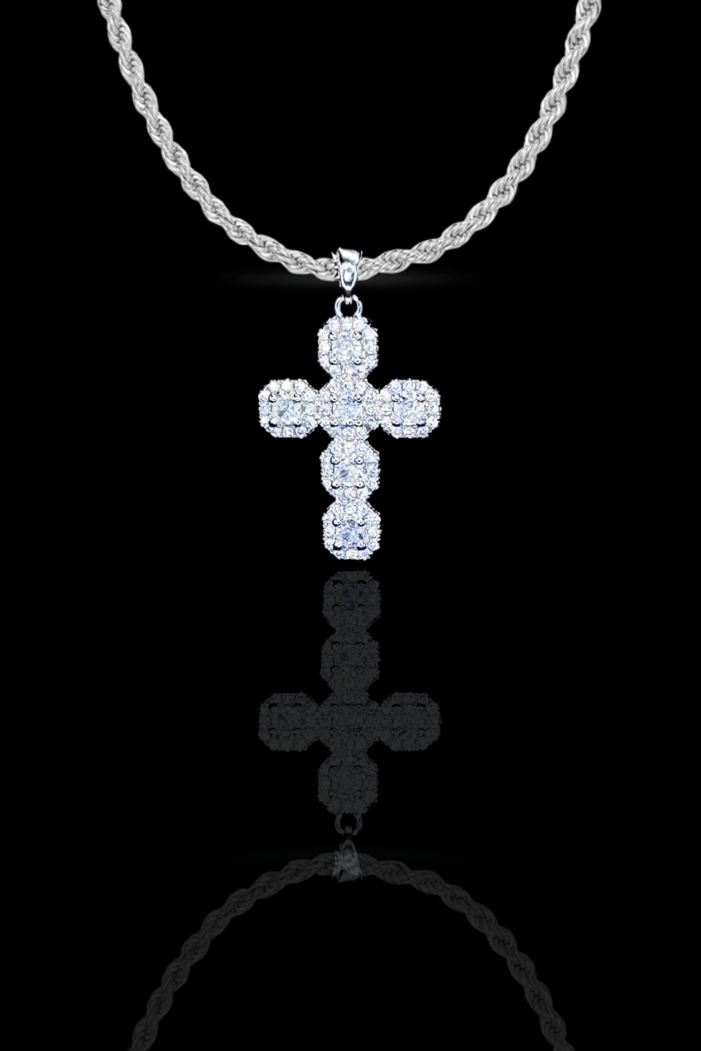 Collana 'cross baguette' - OFMND