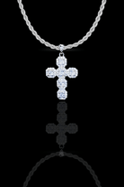 Collana 'cross baguette' - OFMND