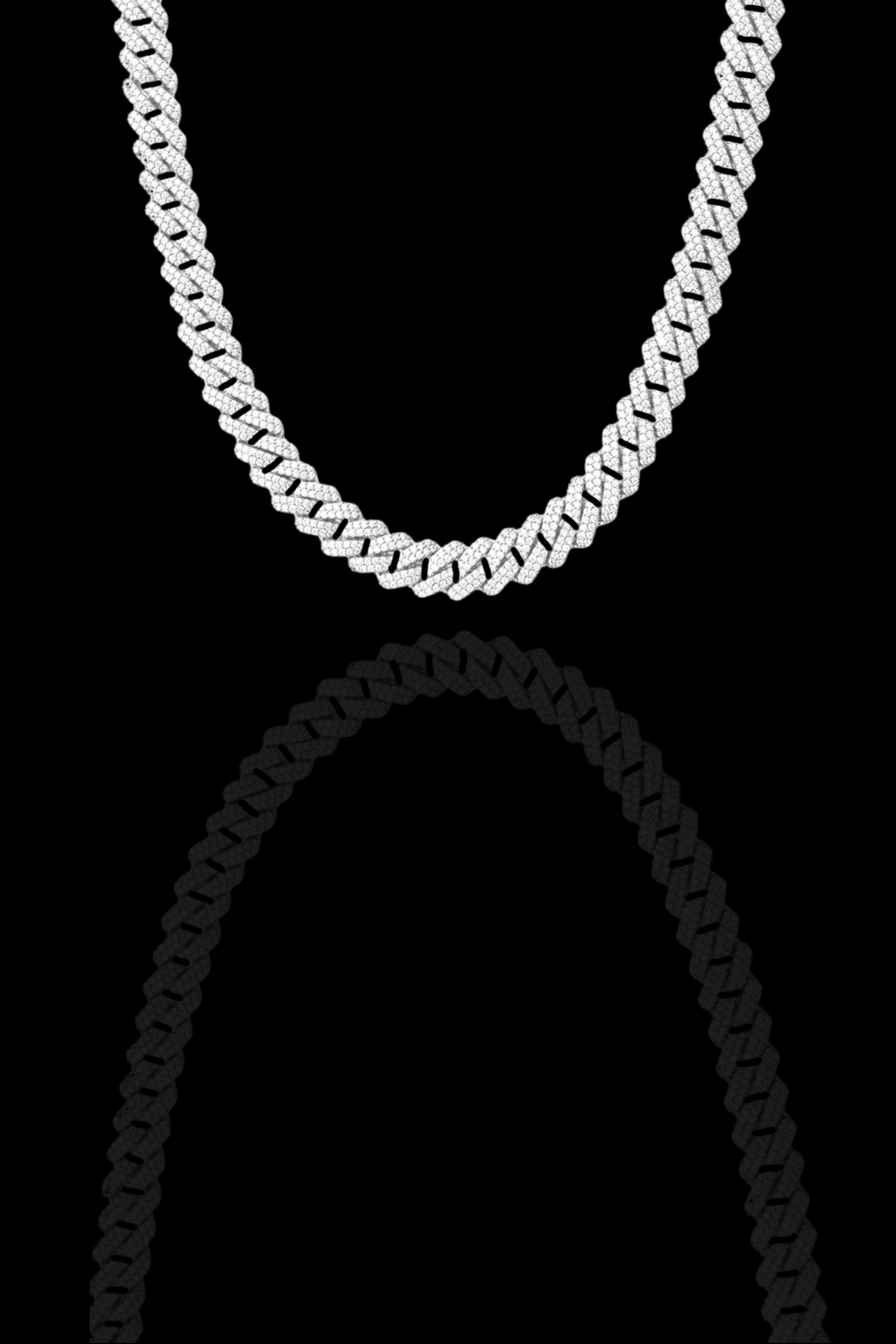 Collana cuban regolabile acciaio - OFMND