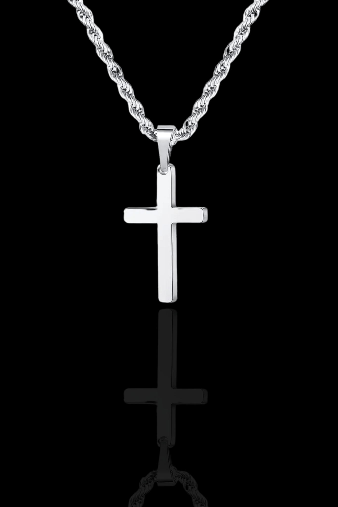 Collana essential cross argento - OFMND