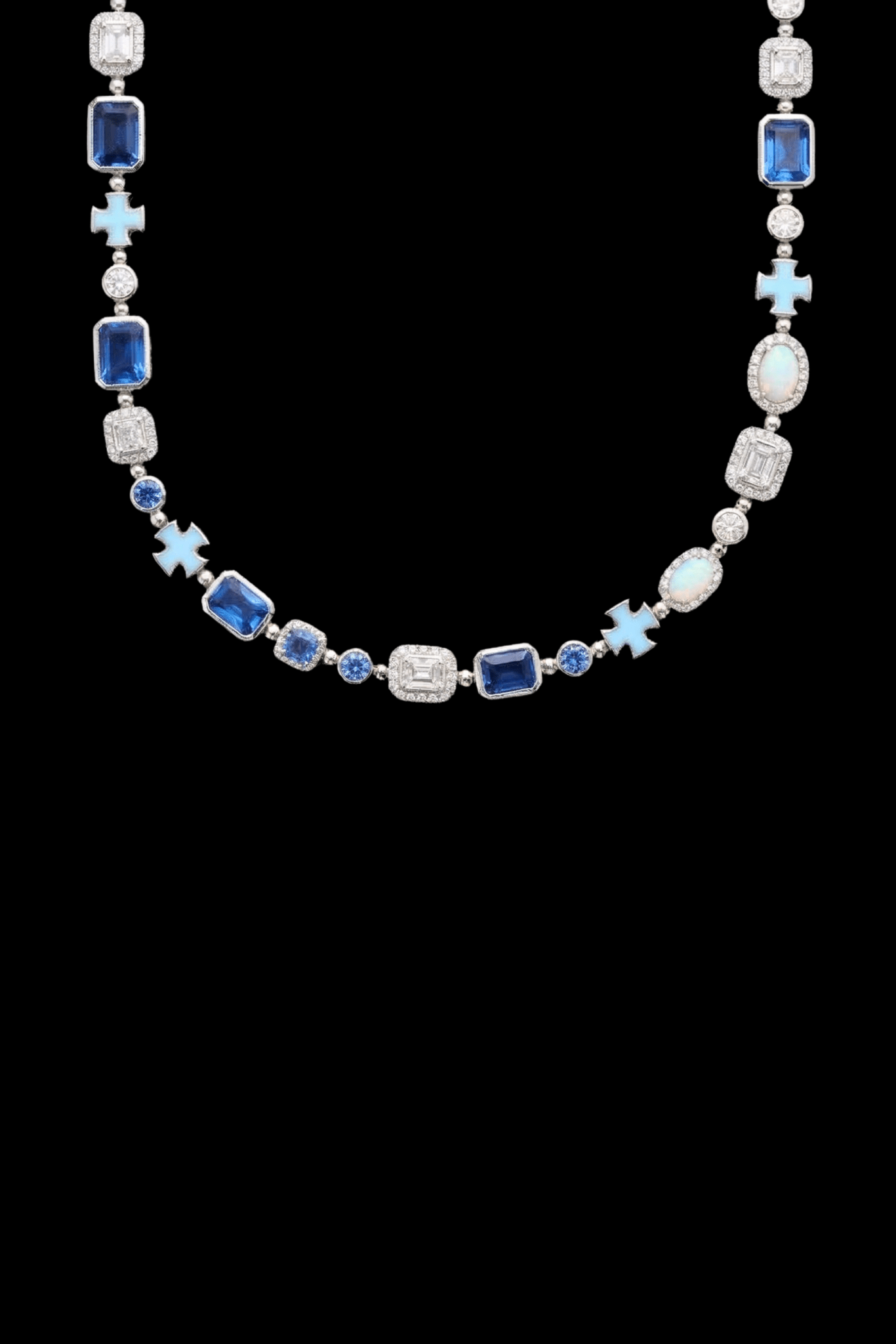 Collana gemstone blu - OFMND
