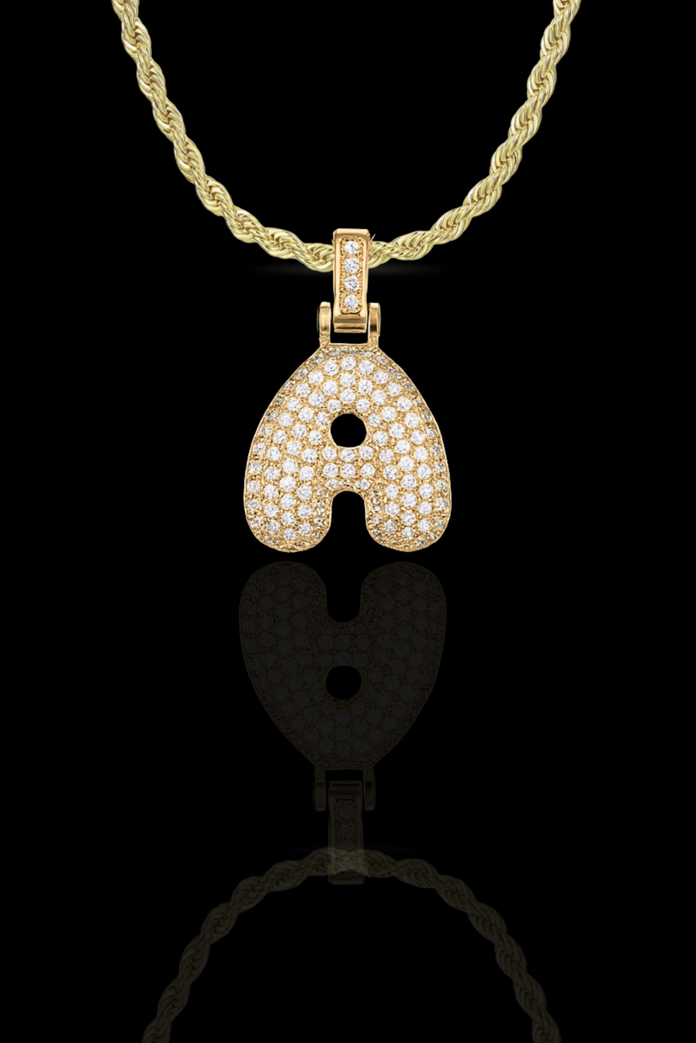 Collana letter pavè - OFMND