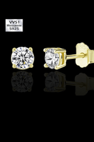 Orecchini punto luce moissanite - OFMND