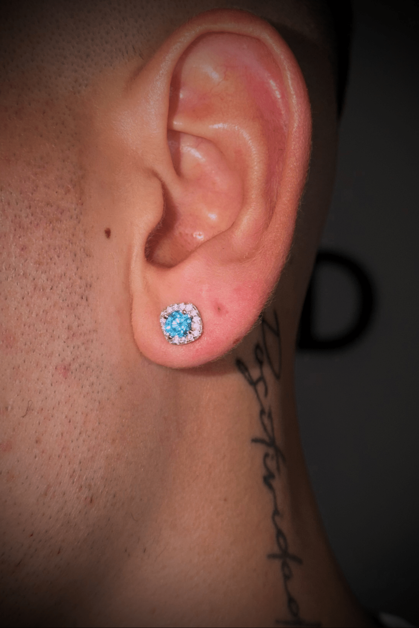 Orecchini square diamond azzurri - OFMND