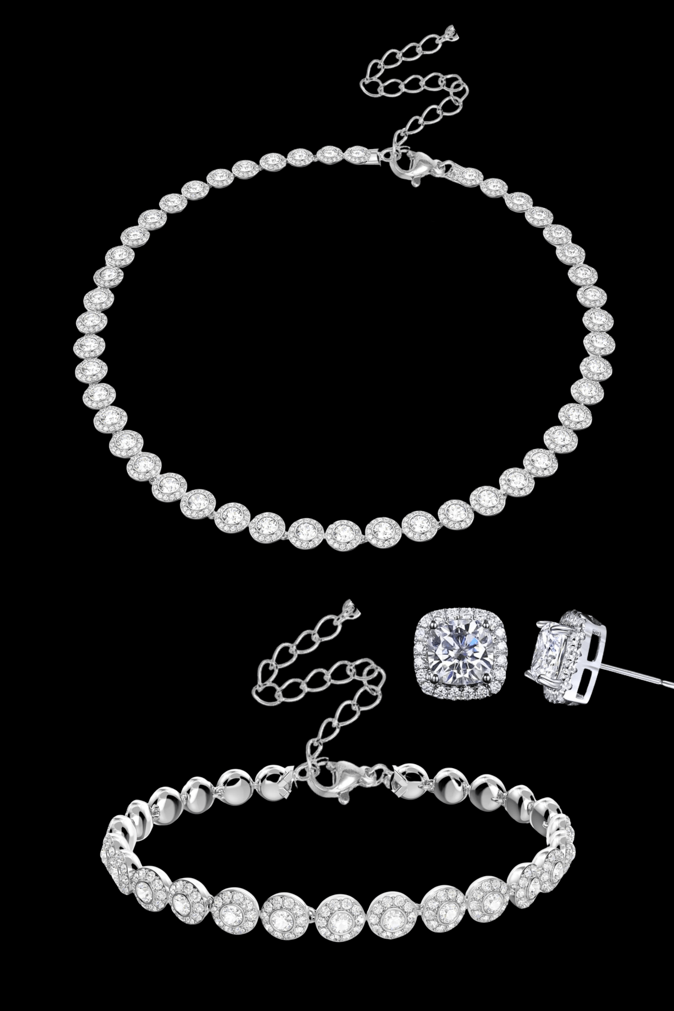 Set collana angelic + bracciale angelic + orecchini - OFMND