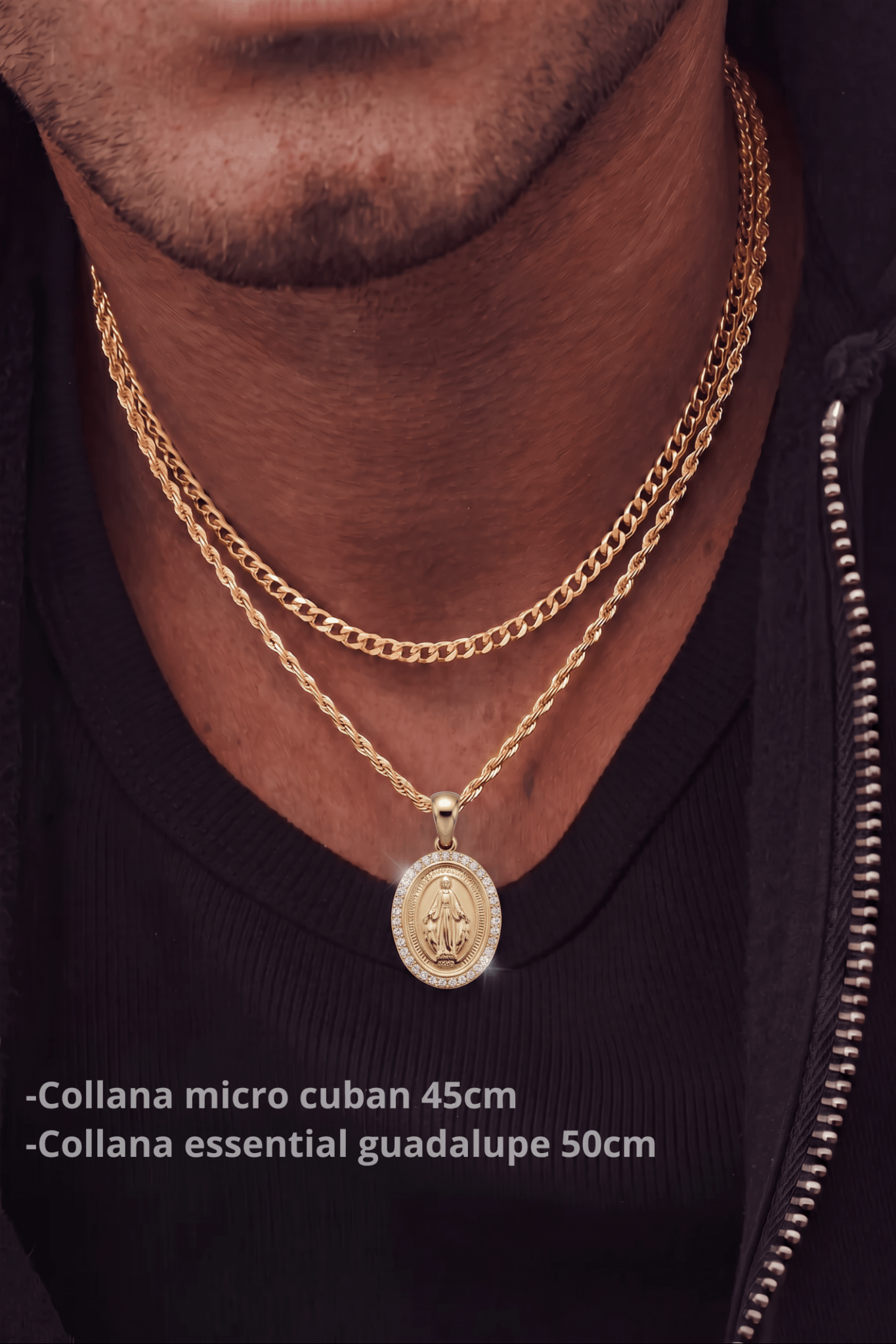 Set collana essential guadalupe + micro cuban - OFMND