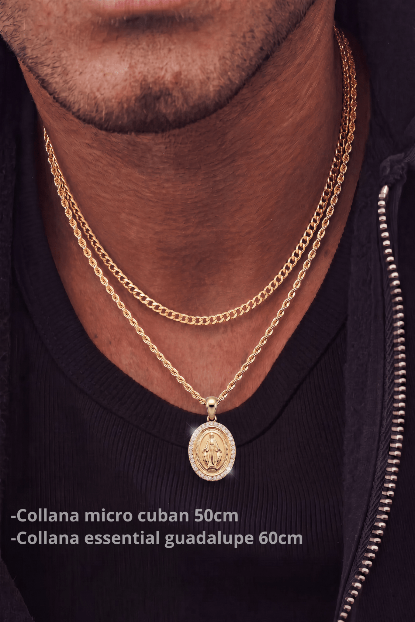 Set collana essential guadalupe + micro cuban - OFMND