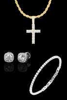 Set luxury cross + square diamond - OFMND