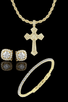 Set oro collana masterpiece + tennis + orecchini - OFMND